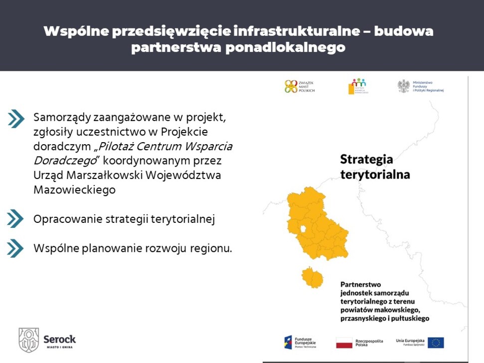 Porozumienie o współpracy i budowie wspólnego przedsięwzięcia infrastrukturalnego w formule partnerstwa ponadlokalnego zawarły władze 18 samorządów zrzeszających region północnego Mazowsza