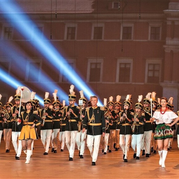Orkiestra dęta OSP Nadarzyn na scenie