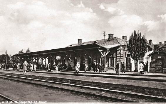 Stacja kolejowa Wołomin na oczątku XX wieku