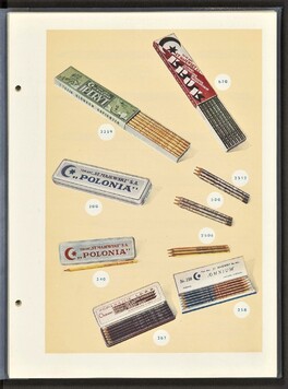 Strona z katalogu ołówków