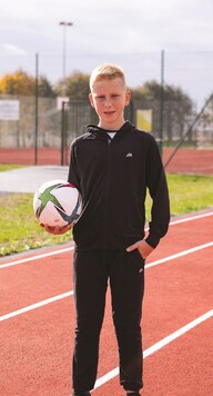 Młody piłkarz
