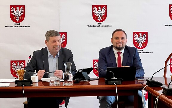 Radni Mirosław Augustyniak i Marcin Podsędek