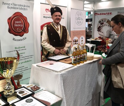  Franciszek Kesler na stoisku promującym produkty tradycyjny z Mazowsza 