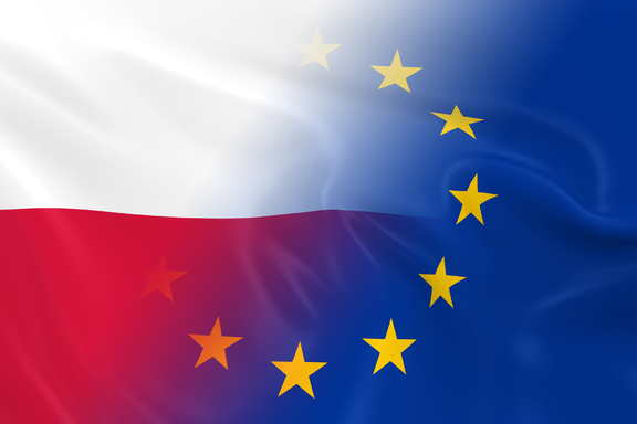 flaga polski i UE